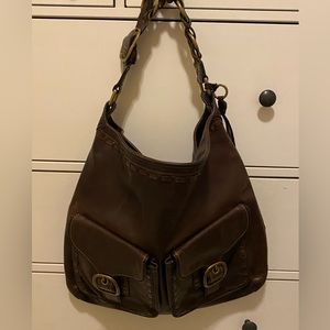 Beautiful All-Leather Coach Shoulder Bag